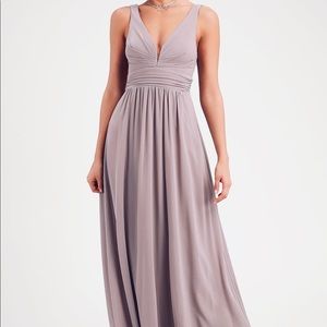 Lulus Grey Bridesmaid Dress Size S